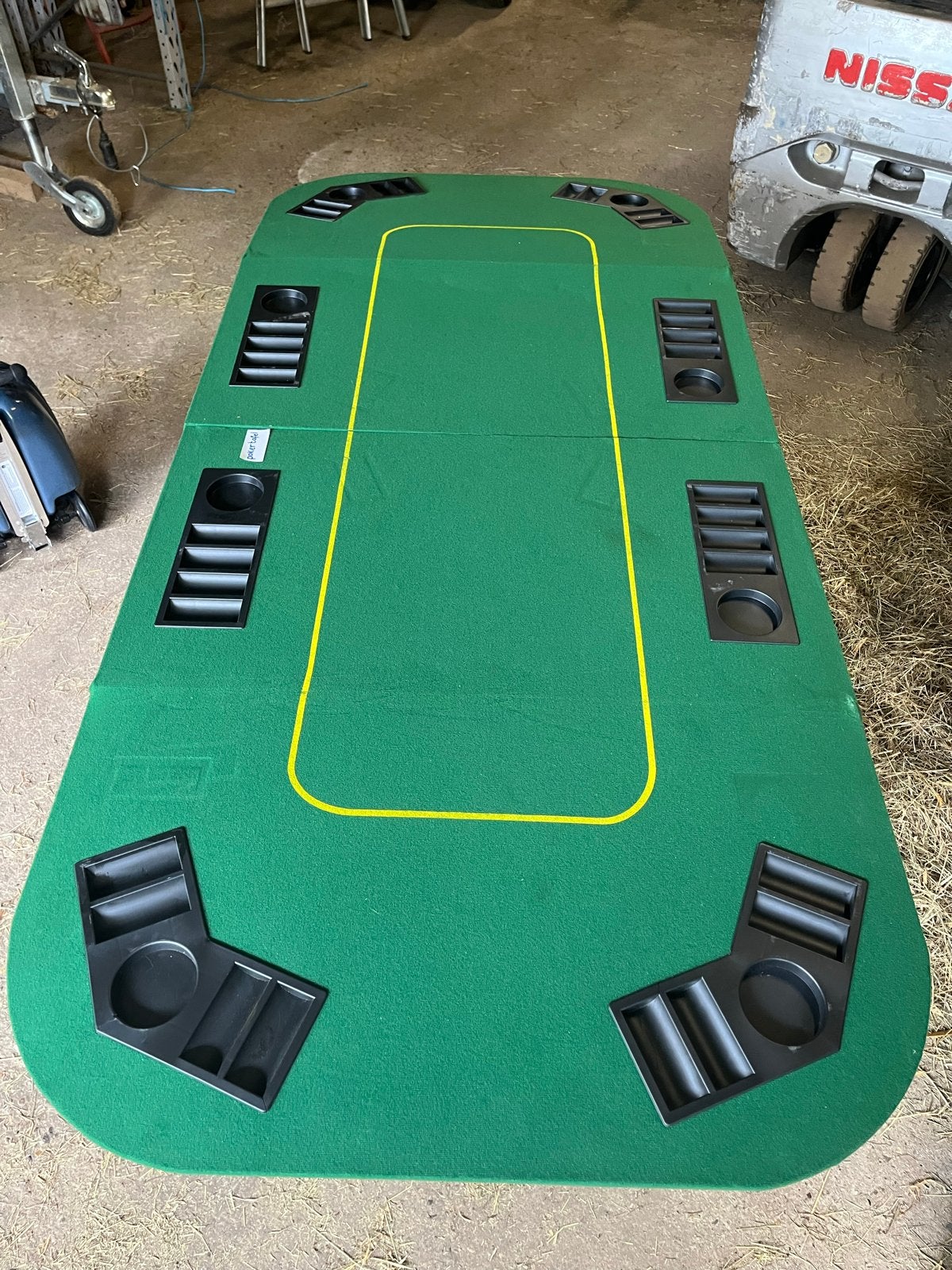 Opklapbare Pokertafel met Draagtas, Vijf spelers of meer, Ophalen, Gebruikt