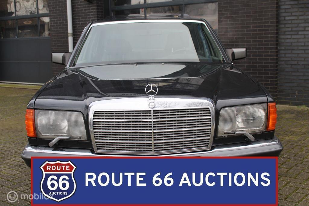 Mercedes-Benz 500 SEL | 1981 | Route 66 Auctions, Auto's, Overige carrosserieën, Zwart, Mercedes-Benz, Bedrijf