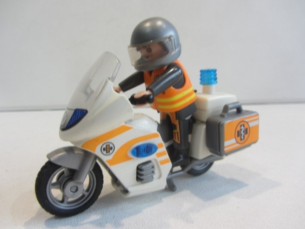 Playmobil Spoedarts op motor – 70051  met licht, Kinderen en Baby's, Speelgoed | Playmobil, Ophalen, Gebruikt, Losse onderdelen