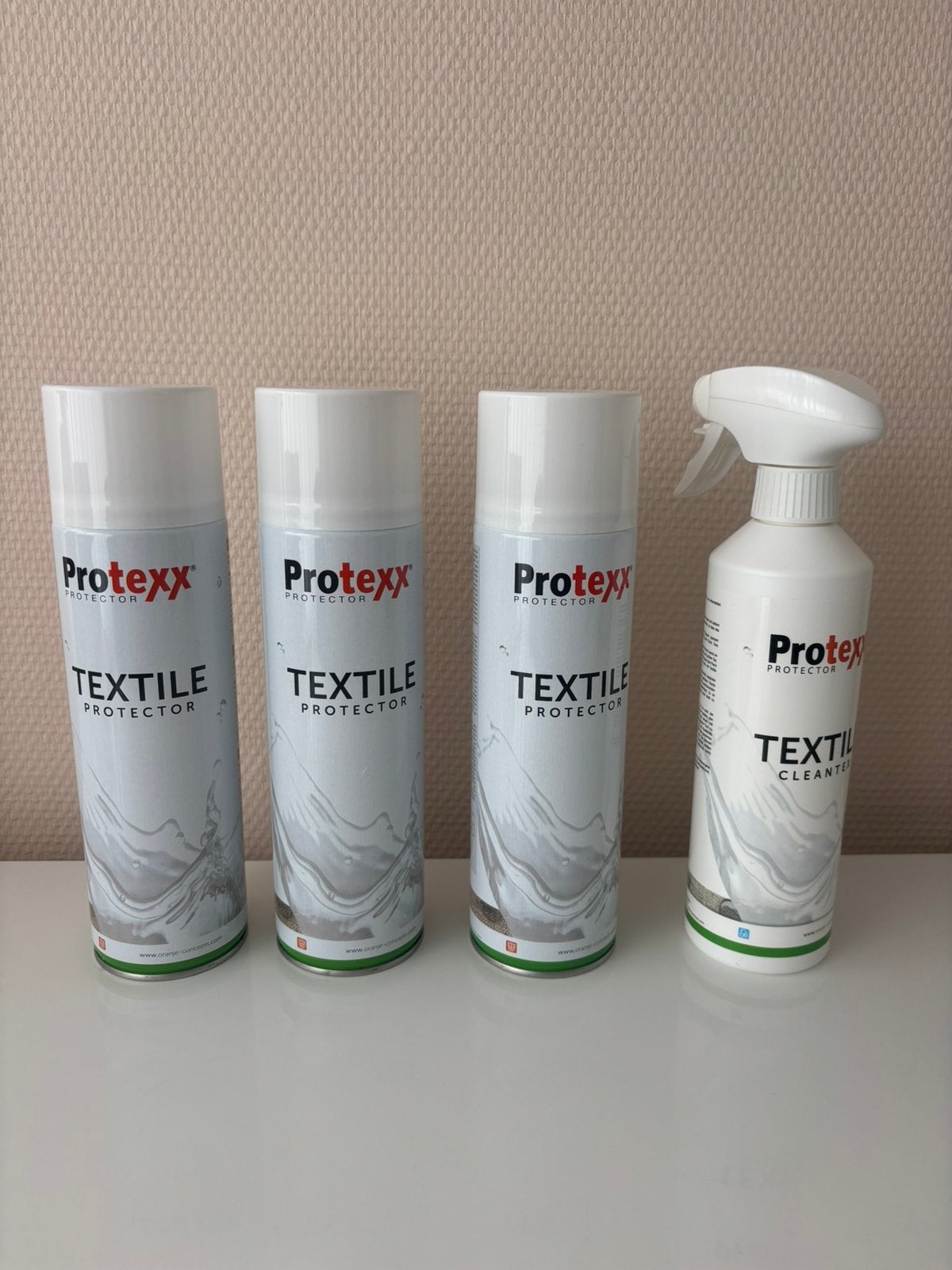 Protexx textiel beschermer en Cleantex reiniger, Ophalen, Schoonmaakmiddel