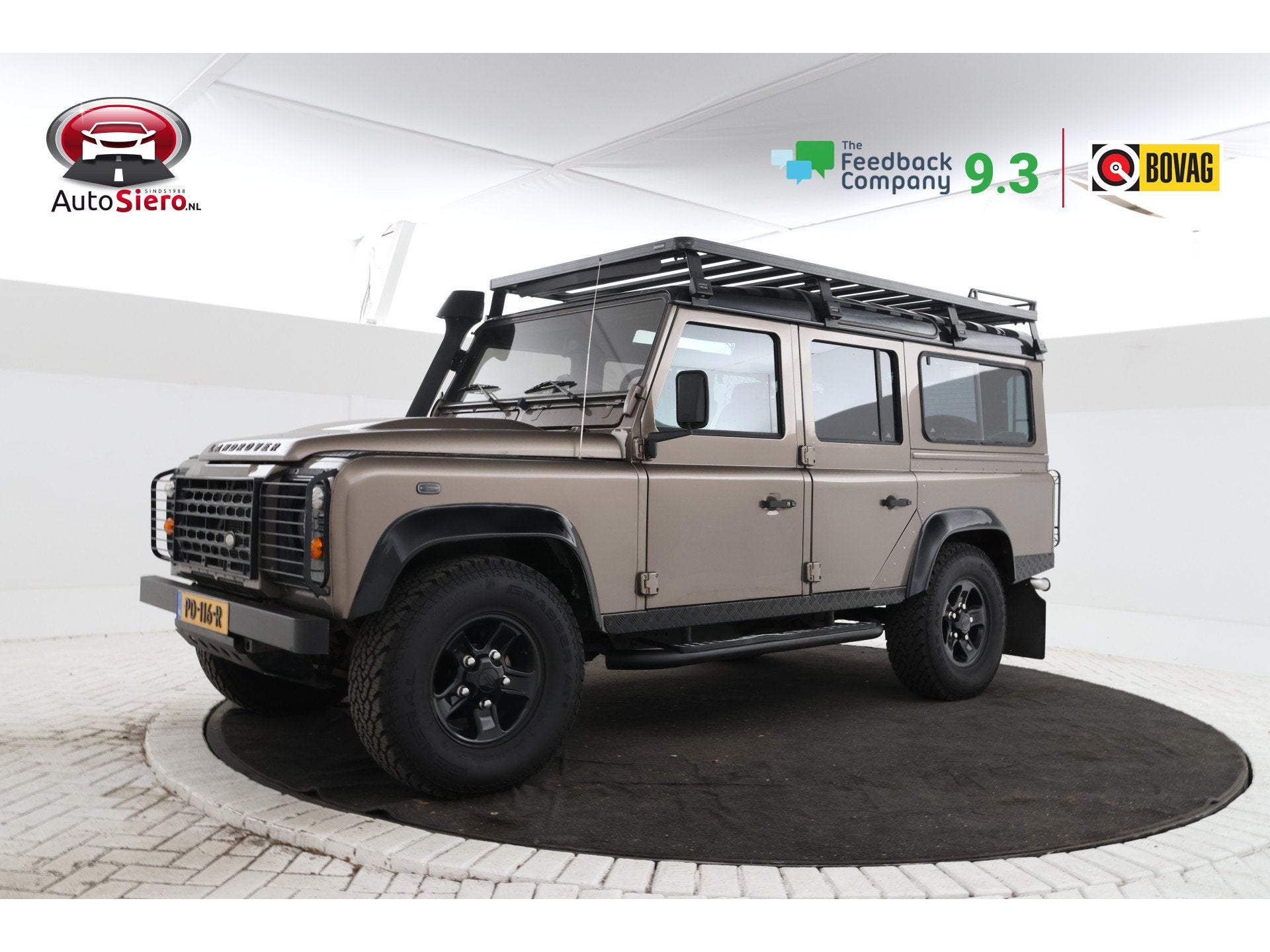 Land Rover Defender 2.5 TD5 110 DC E 9 Persoons! leer airco, Auto's, 12 maanden, Gebruikt, 122 pk, Defender