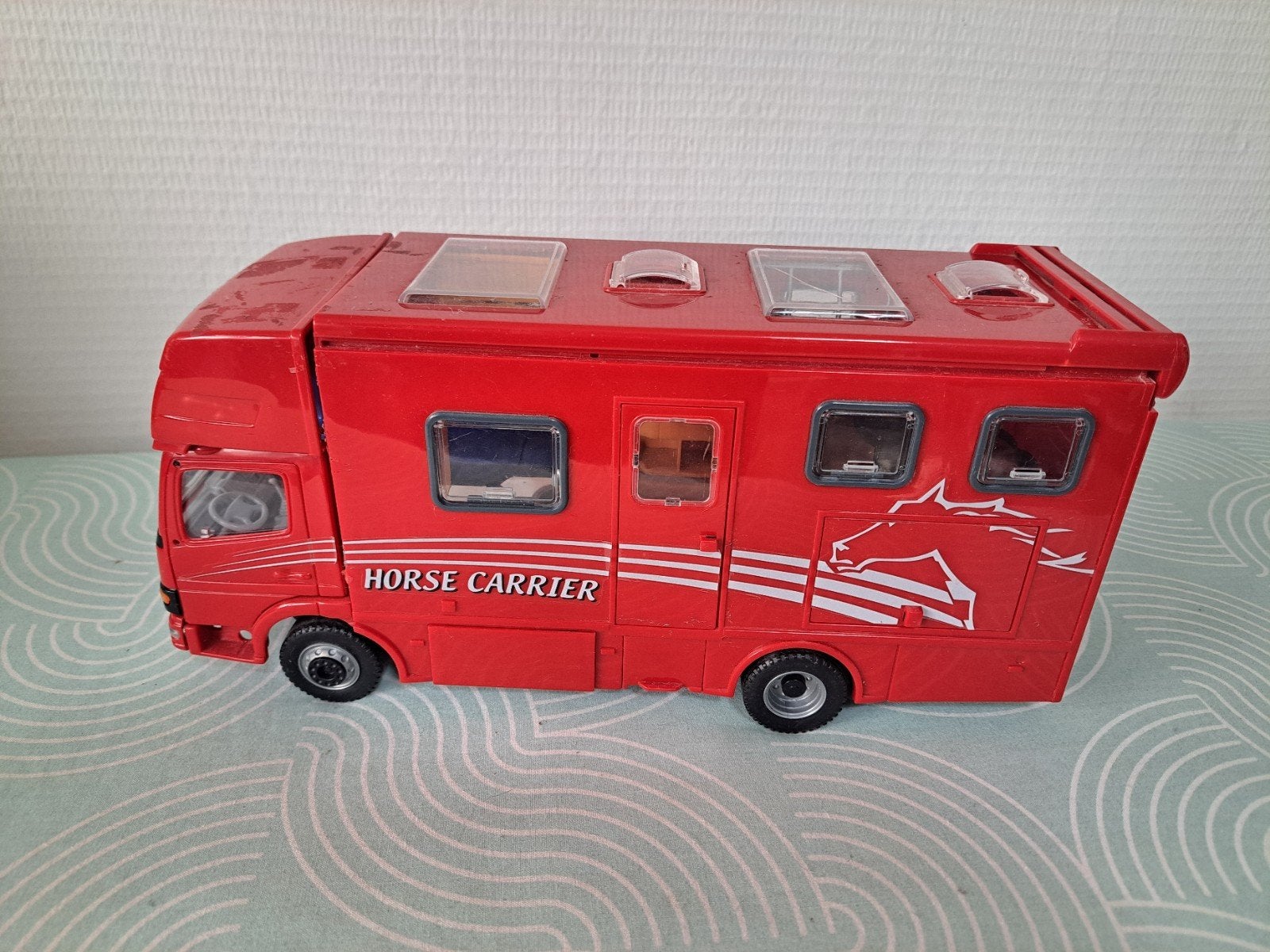 Dickie Toys / Siku "Horse Carrier" paardenvrachtwagen, Ophalen of Verzenden, Gebruikt