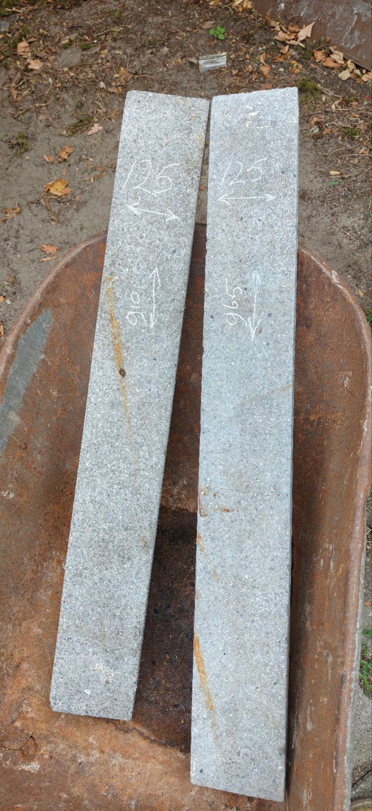 Granieto dorpels / drempels - 2 stuks, Ophalen, Gebruikt, Minder dan 100 cm, Overige typen