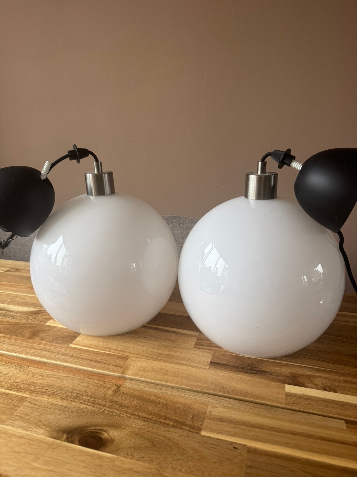 Ikea glazen lampen, Ophalen, Zo goed als nieuw, Glas