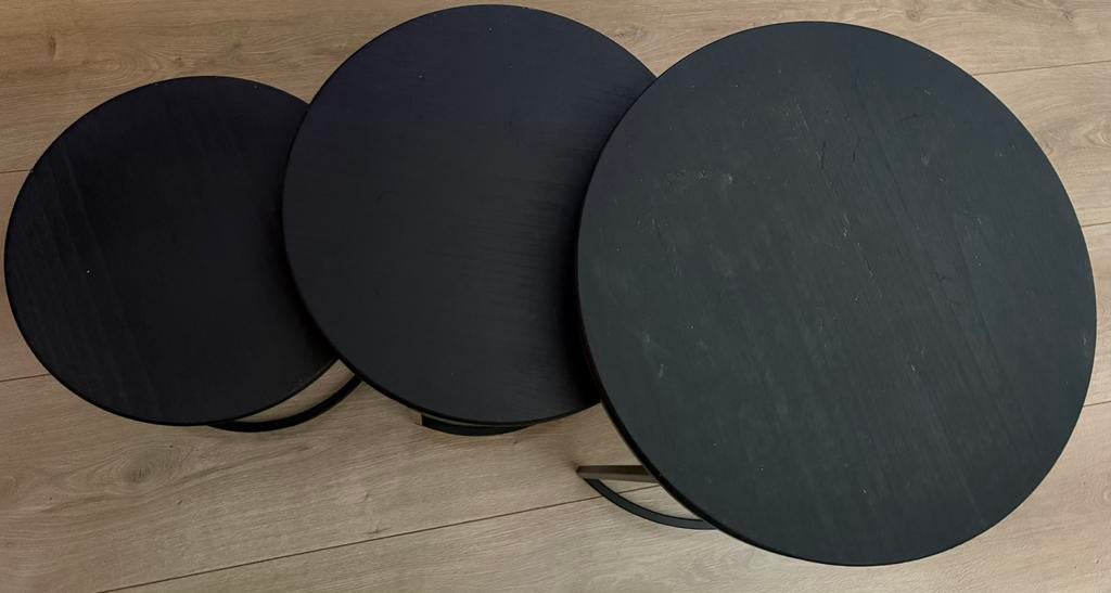 Set van 3 tafeltjes, Huis en Inrichting, Tafels | Salontafels, Ophalen of Verzenden, Gebruikt