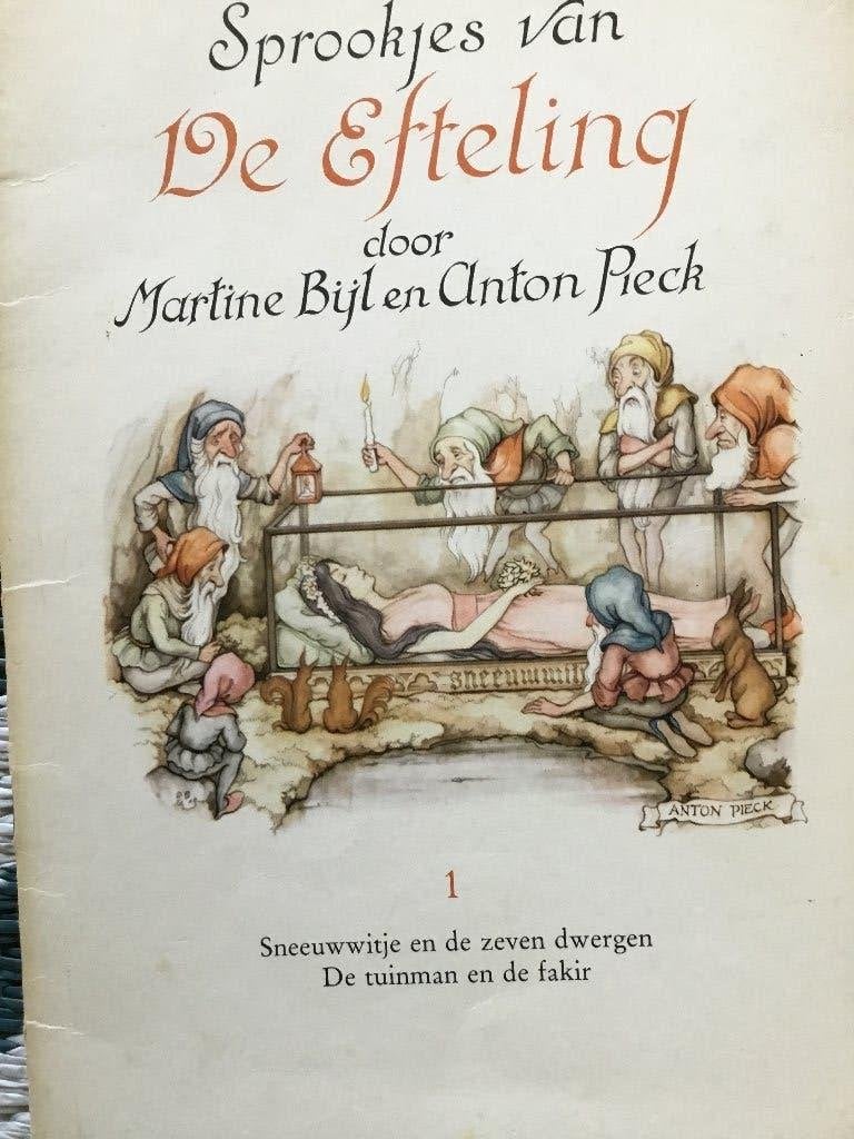 Efteling, Sprookjes van De Efteling deel 1 en 4, Bijl, Pieck, Ophalen of Verzenden, Zo goed als nieuw, Martine Bijl, Anton Pieck