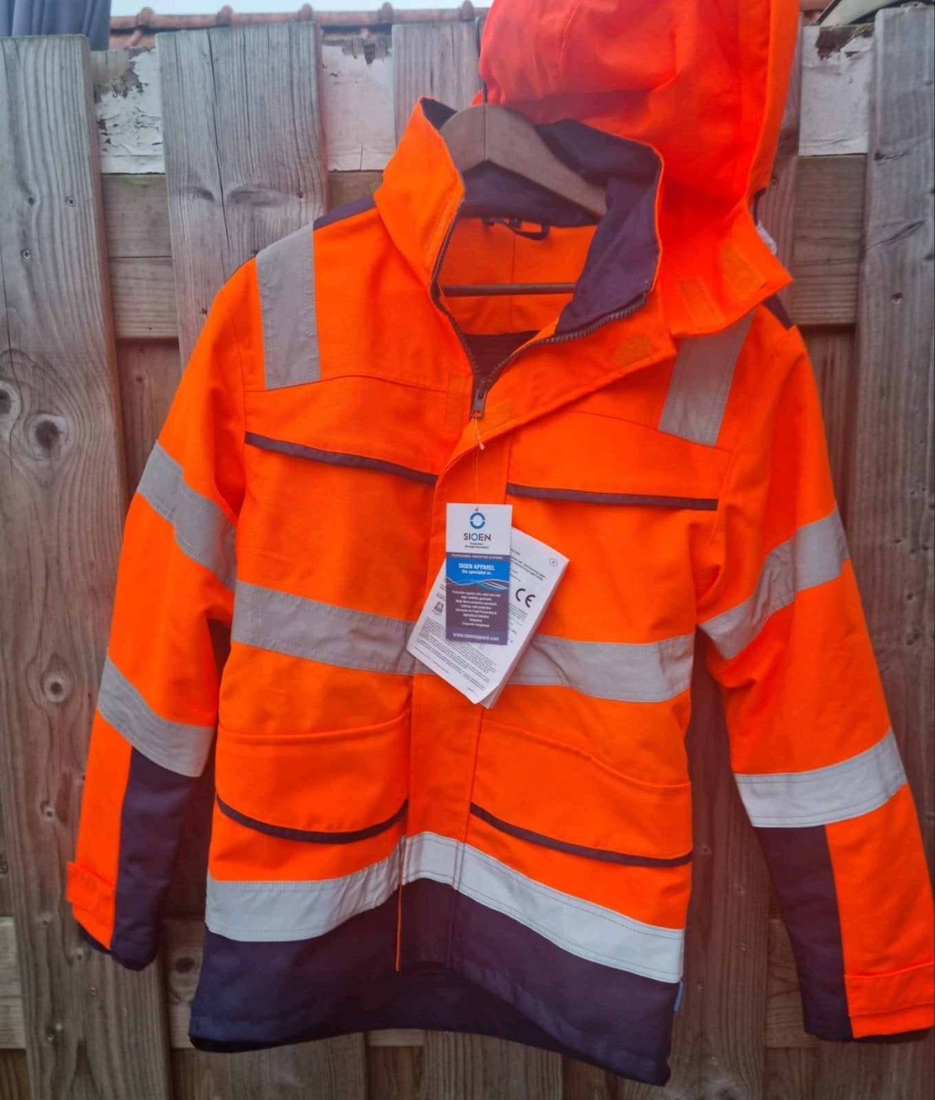 Sioen oranje reflecterende winter werkjas maat S, Ophalen, Sioen, Nieuw, Jas