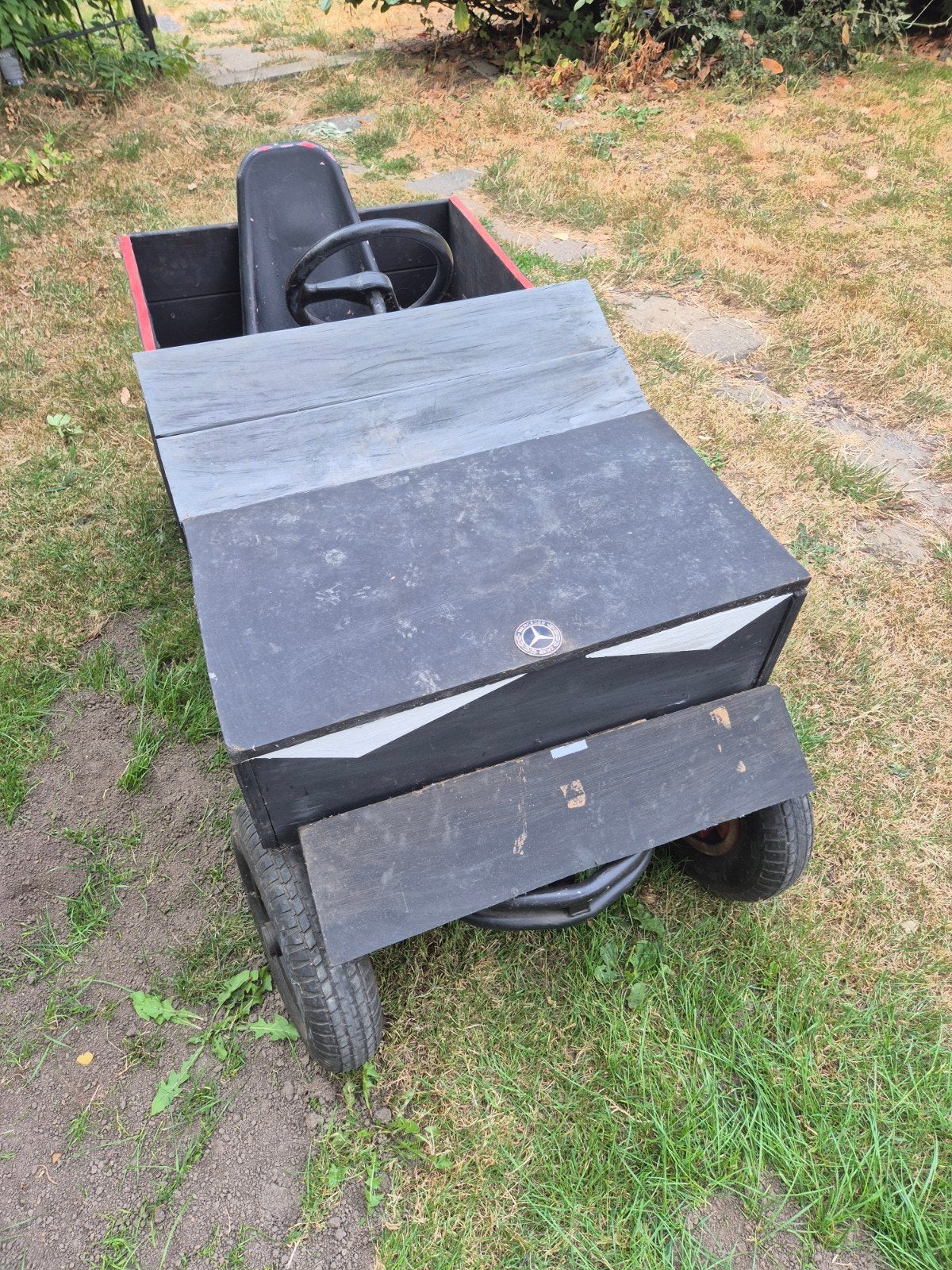 skelter(zeepkistauto) met Mercedes-logo, Ophalen, Gebruikt, Overige merken