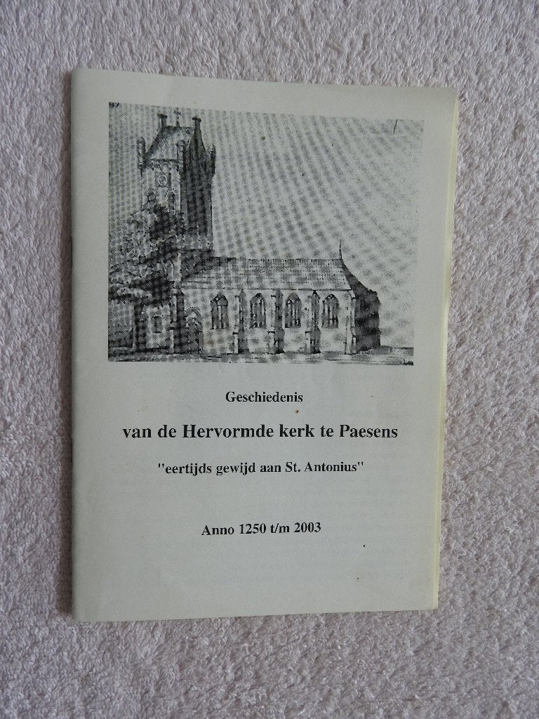 Geschiedenis van de Hervormde kerk te Paesens, Ophalen of Verzenden, Zo goed als nieuw