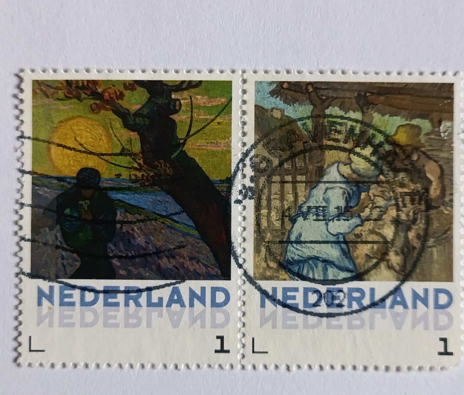 Persoonlijke postzegels - Van Gogh kunstwerken, Postzegels en Munten, Ophalen of Verzenden, Na 1940, Gestempeld