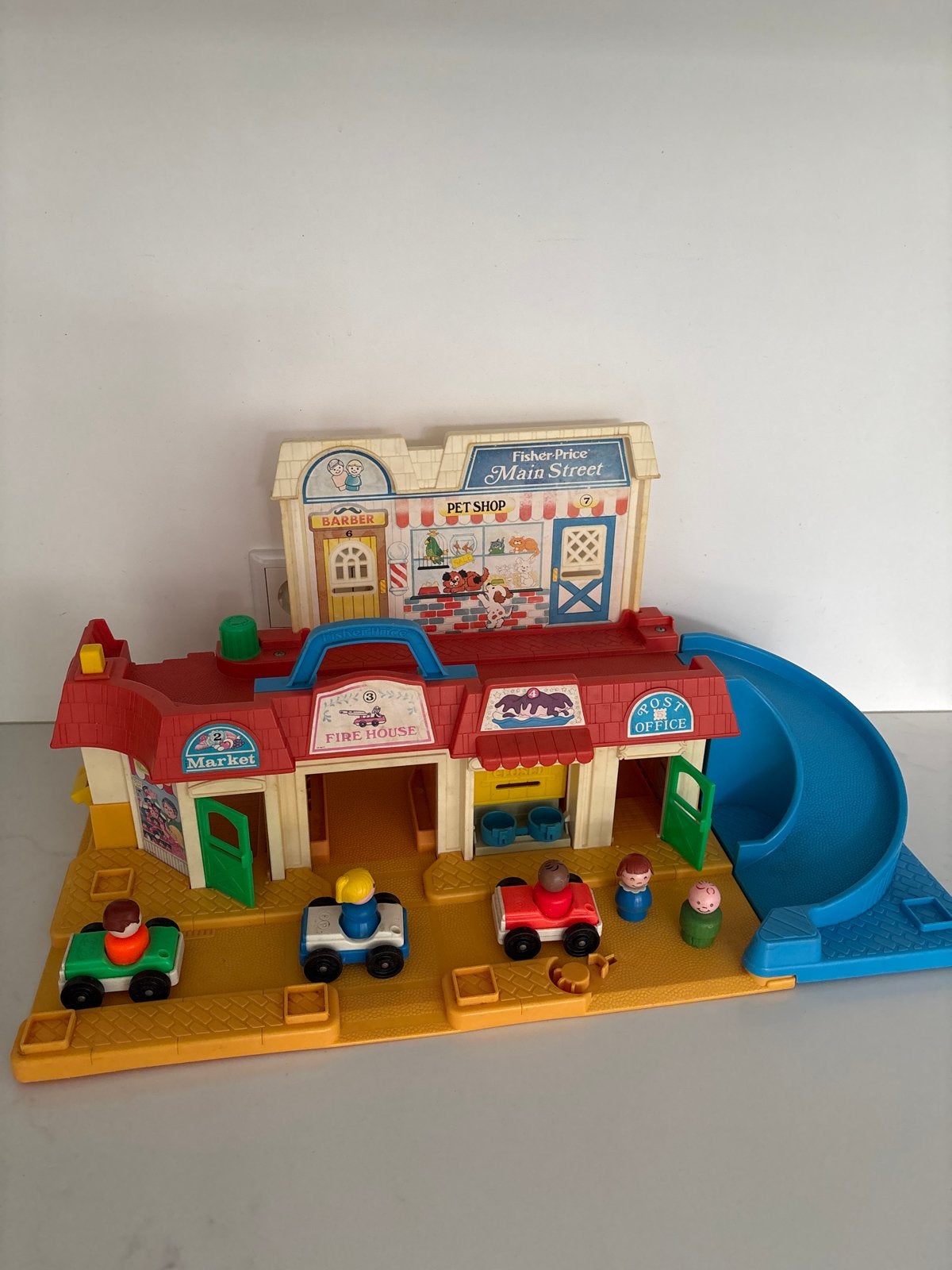 Vintage Fisher-Price Main Street Speelset met Figuren, Ophalen of Verzenden, Gebruikt, Jongen of Meisje