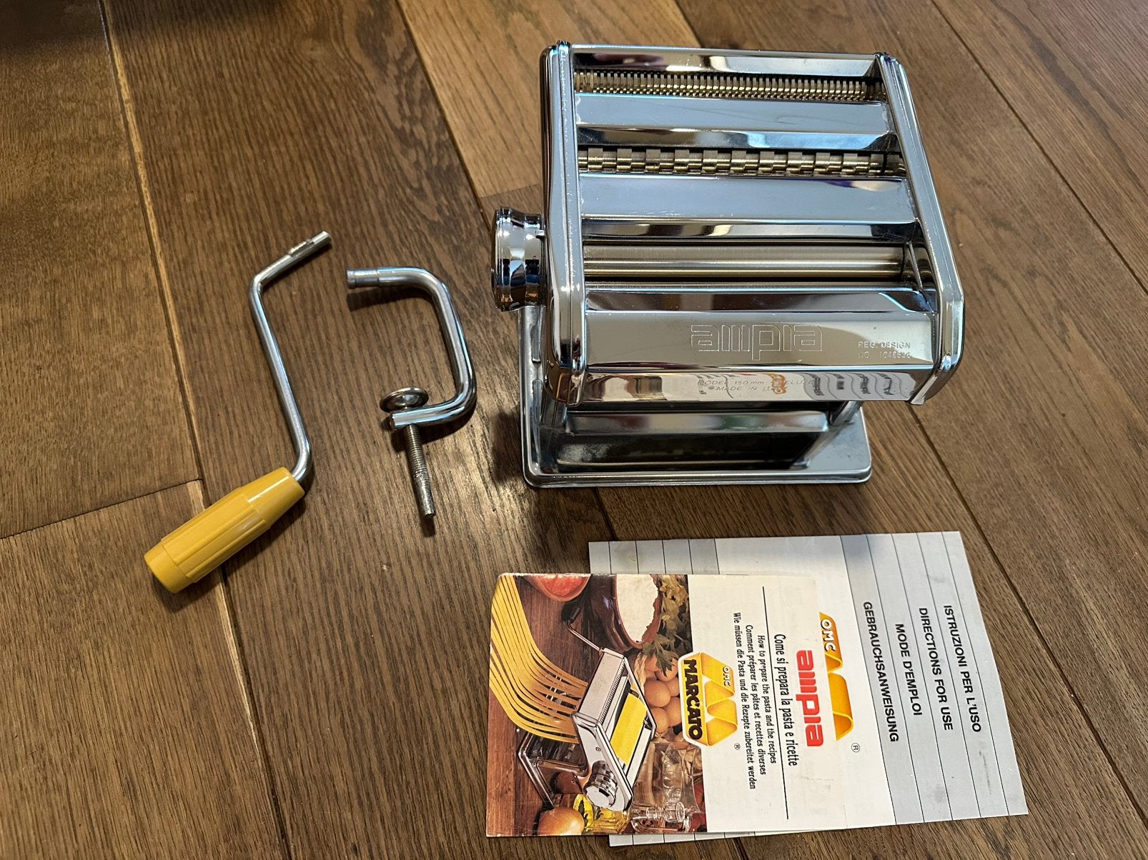 Original Italian Ampia pasta machine 150 mm, Huis en Inrichting, Keuken | Keukenbenodigdheden, Ophalen, Zo goed als nieuw