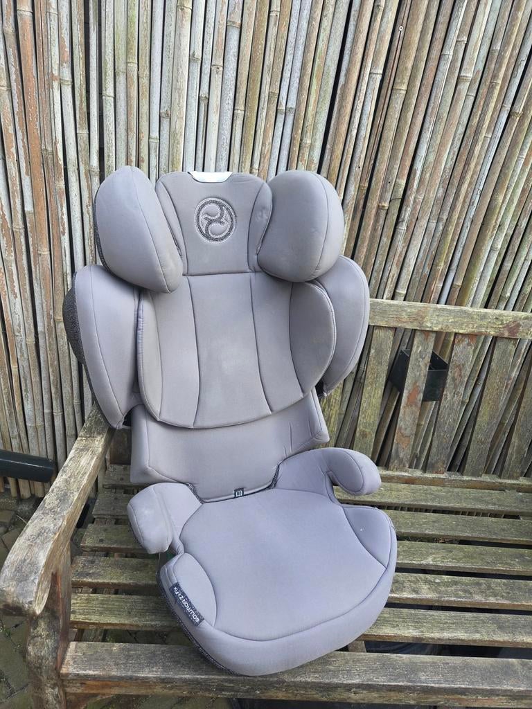 Cybex Solution X2-Fix autostoel - Grijs, Autogordel of Isofix, Gebruikt, 15 t/m 36 kg, Verstelbare rugleuning