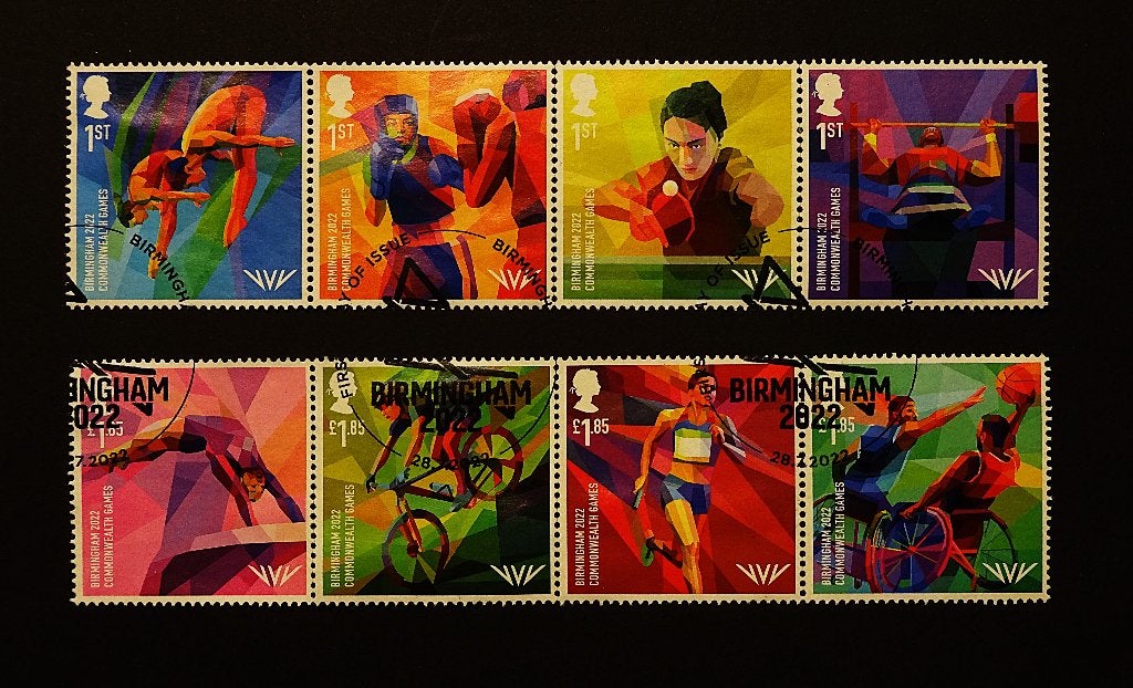 UK / Engeland 2022 Commonwealth Games Birmingham, Verzenden, Gestempeld