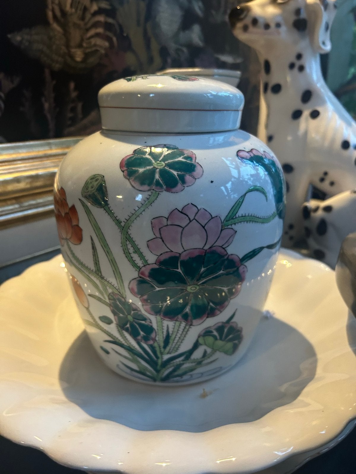 Chinese Gemberpot met Bloemmotief, Ophalen