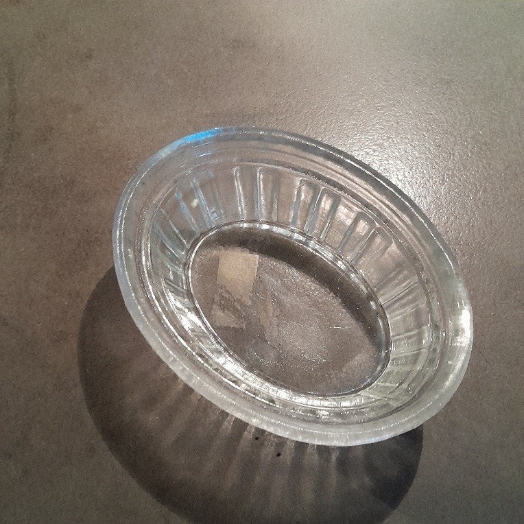 Glazen vorm voor pudding, boter etc., Overige typen, Ophalen of Verzenden, Gebruikt, Glas
