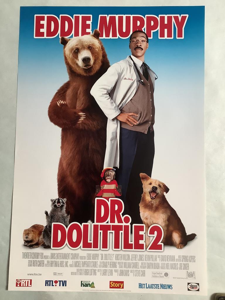 DR DOLITTLE 2   Filmposter   40-60 cm, Ophalen of Verzenden, Zo goed als nieuw, A1 t/m A3, Film en Tv