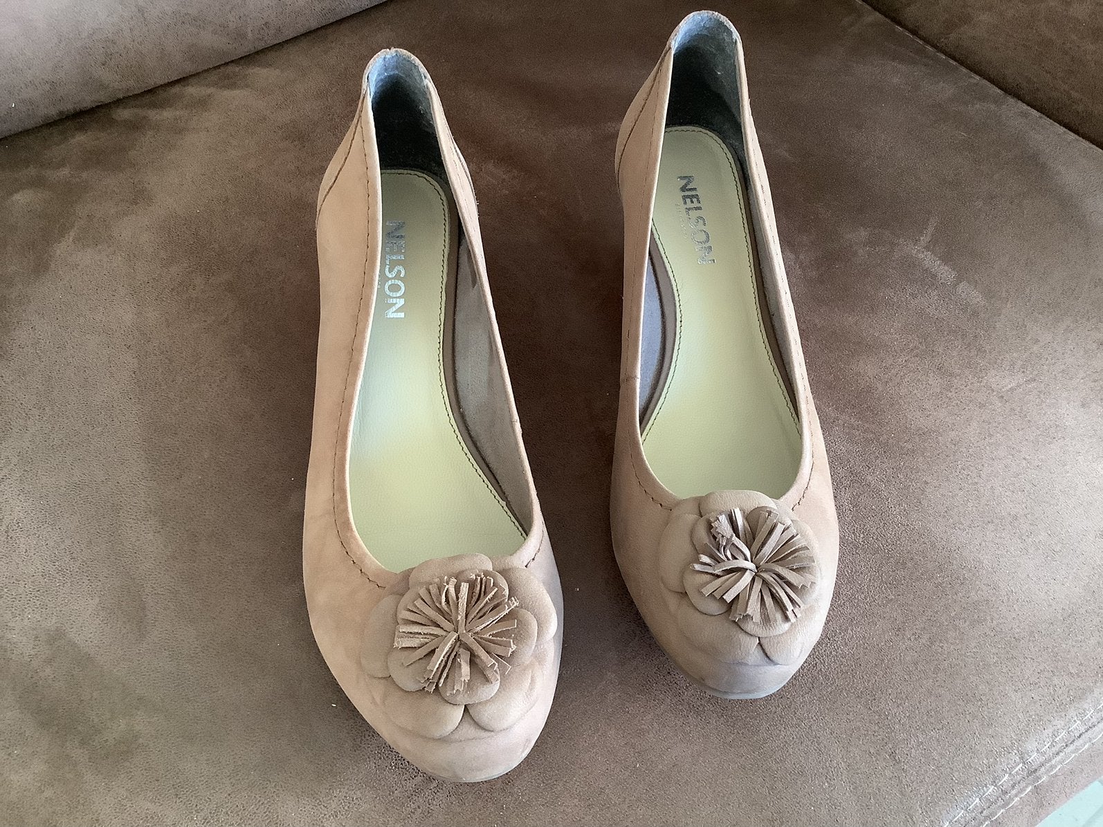 Pumps met sleehak, Pumps, Bruin, Ophalen of Verzenden, Gedragen
