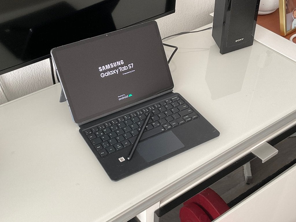 Samsung Galaxy Tab S7 128Gb + 5G met Pencil en Toetsenbord, Computers en Software, Android Tablets, Gebruikt, Wi-Fi en Mobiel internet