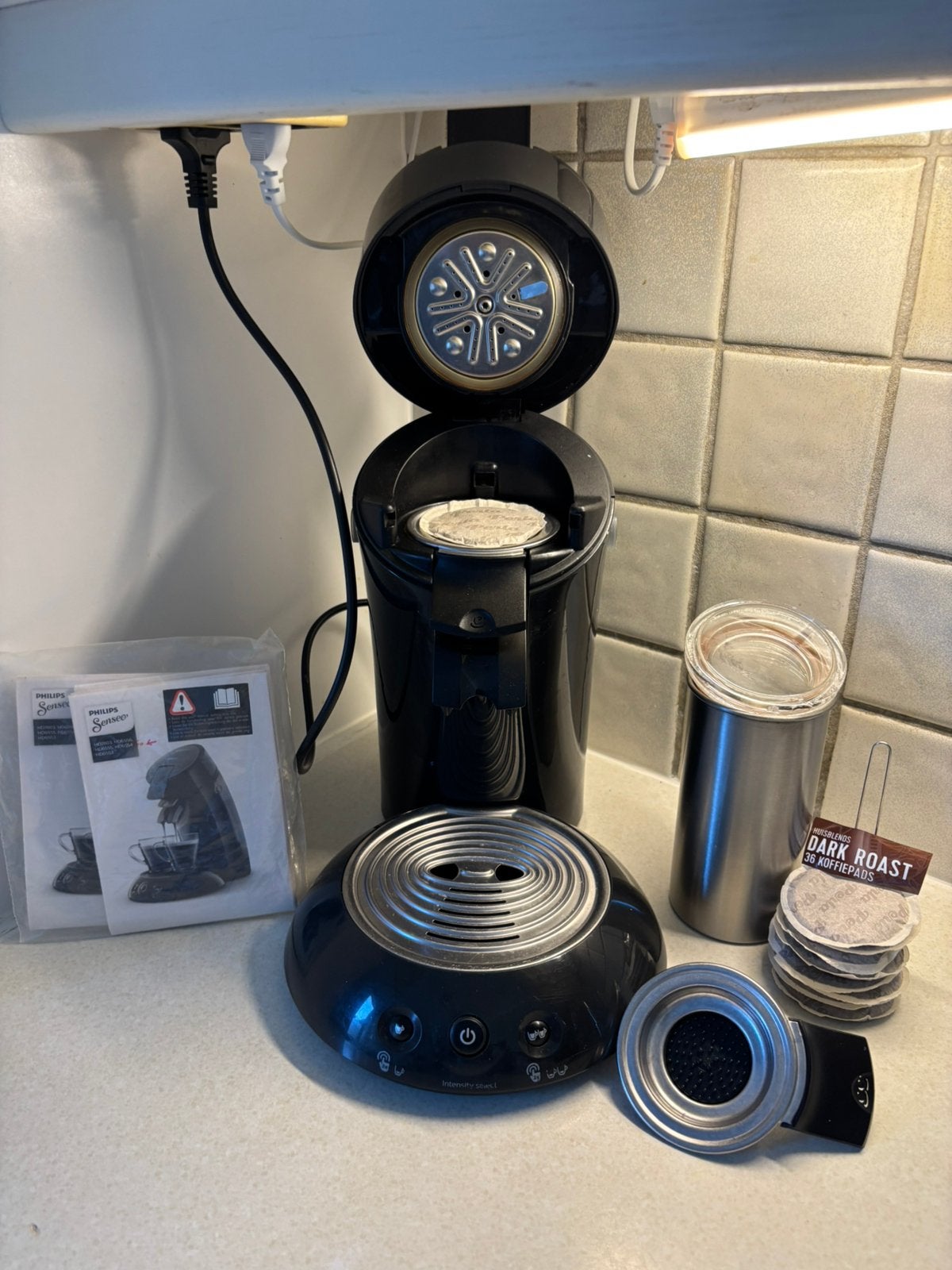 Senseo HD6554/60 EXTRA FUNCTIE “Intensity Select”, Ophalen of Verzenden, Zo goed als nieuw, Koffiemachine