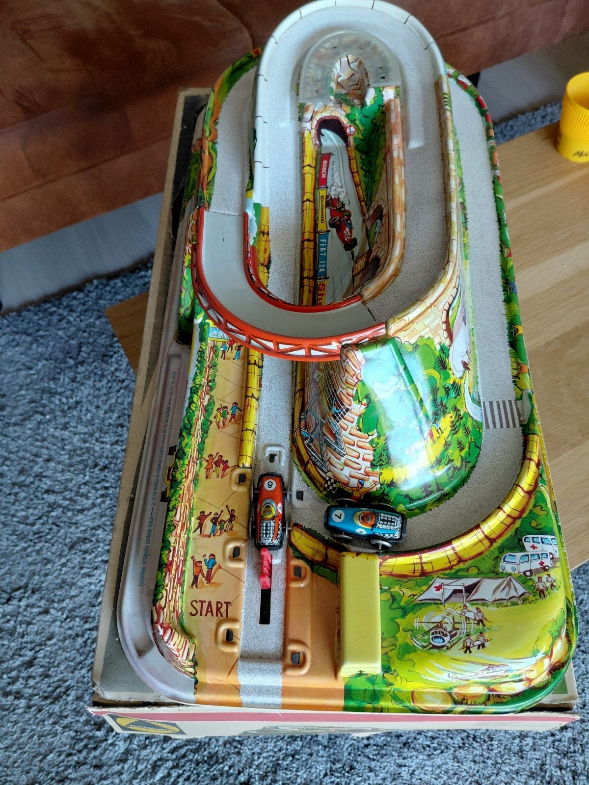 Vintage technofix racebaan met opwindmechanisme, Ophalen of Verzenden