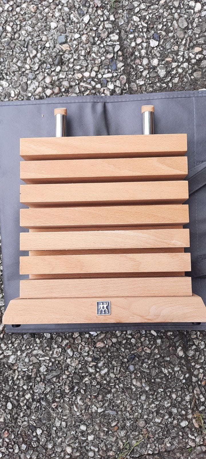 ZWILLING messenblok hout met 2 stalen houders, Ophalen of Verzenden