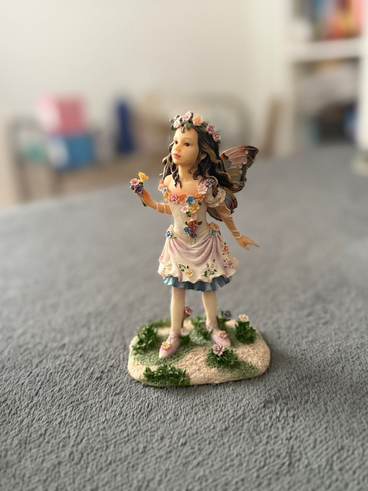 Cristine Haworth - Spring Pansy Faerie Beeldje, Ophalen, Zo goed als nieuw, Fantasy