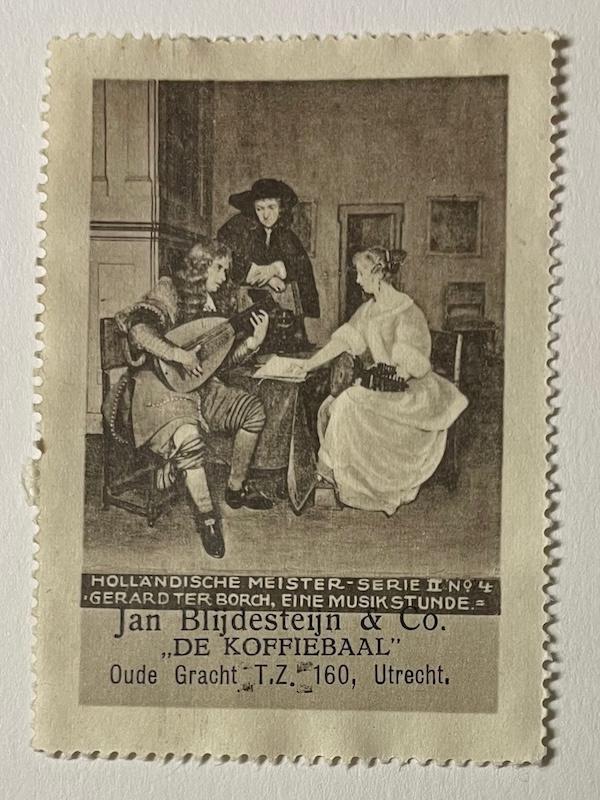 reclame sluitzegel Jan Blijdesteijn Koffiebaal Utrecht, Verzenden, Gebruikt, Overige typen