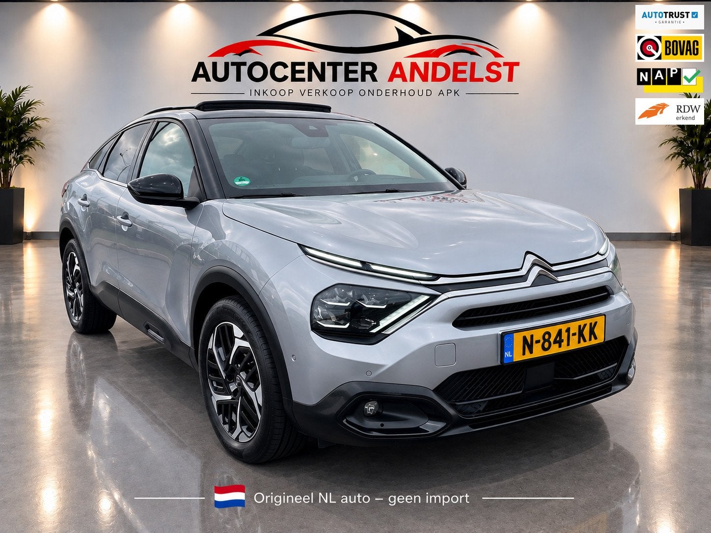 Citroen C4 1.2 Puretech Shine Aut, Trekhaak, Acc, Open dak,, Auto's, Gebruikt, Euro 6, 1199 cc, Automatische klimaatregeling
