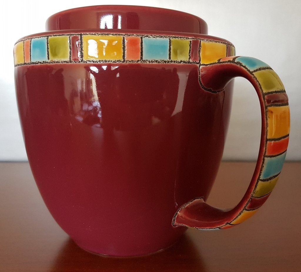 Theepot Artesa Fiësta donkerrood Fair Trade, Huis en Inrichting, Overige typen, Nieuw, Ophalen of Verzenden, Overige stijlen