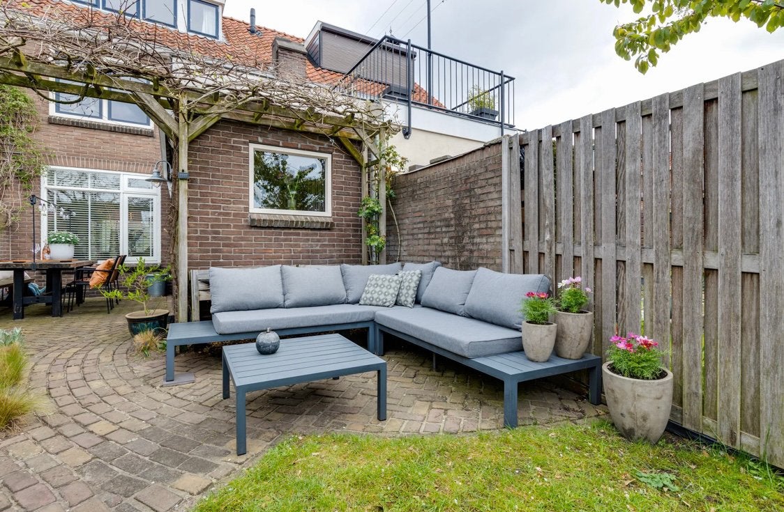 Loungeset Van Der Garde Exotan met tafel, loungebank, bank, Tuin en Terras, Tuinsets en Loungesets, Ophalen, 6 zitplaatsen, Aluminium