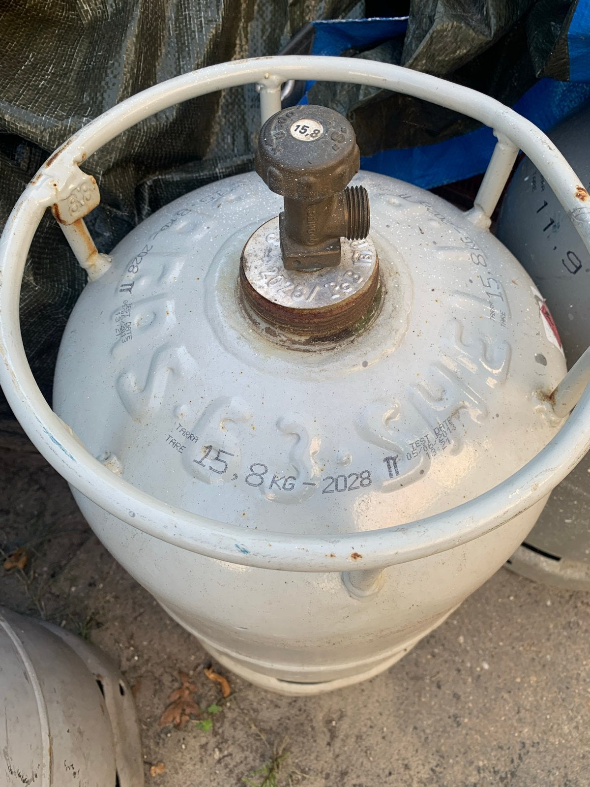 gasfles gekeurd tot 2028 - Ideaal voor terrasheater, Ophalen, Gebruikt