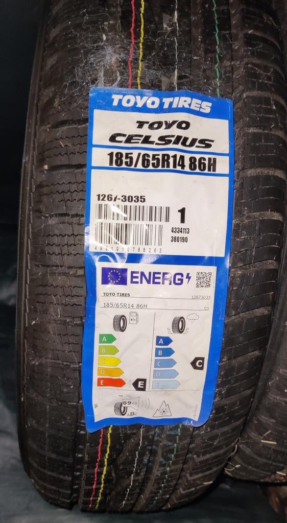 Toyo Tires Celcius R14 all-season + velgen, Auto-onderdelen, Banden en Velgen, Band(en), All Season, 14 inch, 185 mm, Nieuw, Ophalen