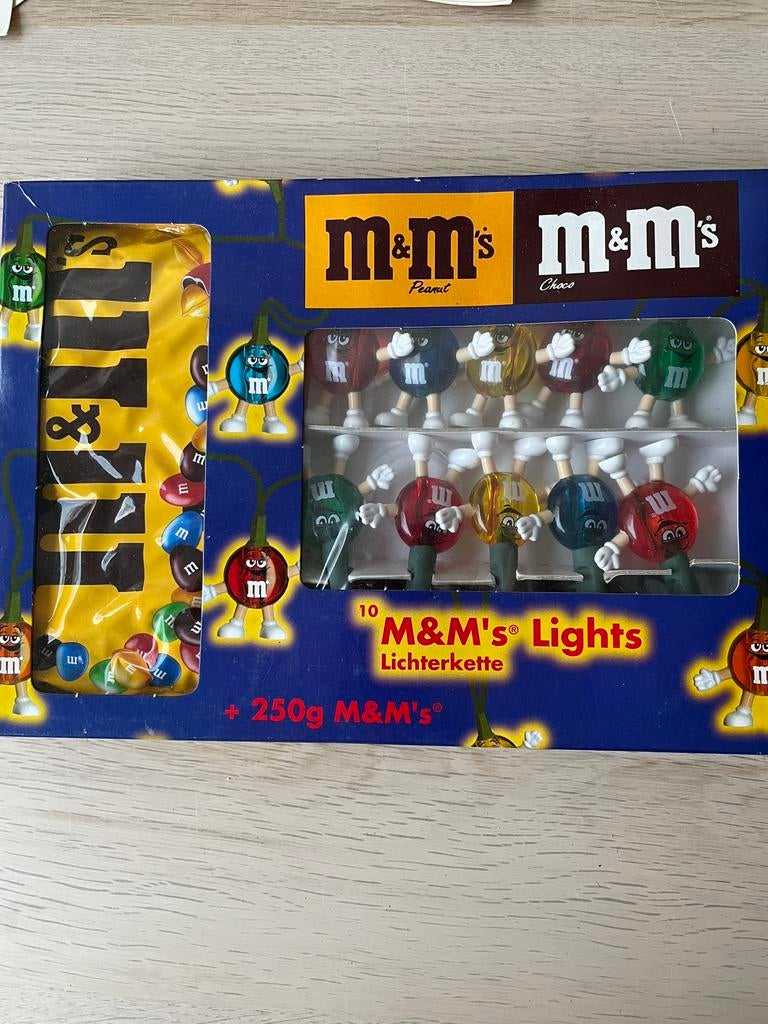 M&M’s Lights, lichtsnoer. Snoer met 10 lampjes. Ongeopend, Diversen, Kerst, Ophalen, Zo goed als nieuw