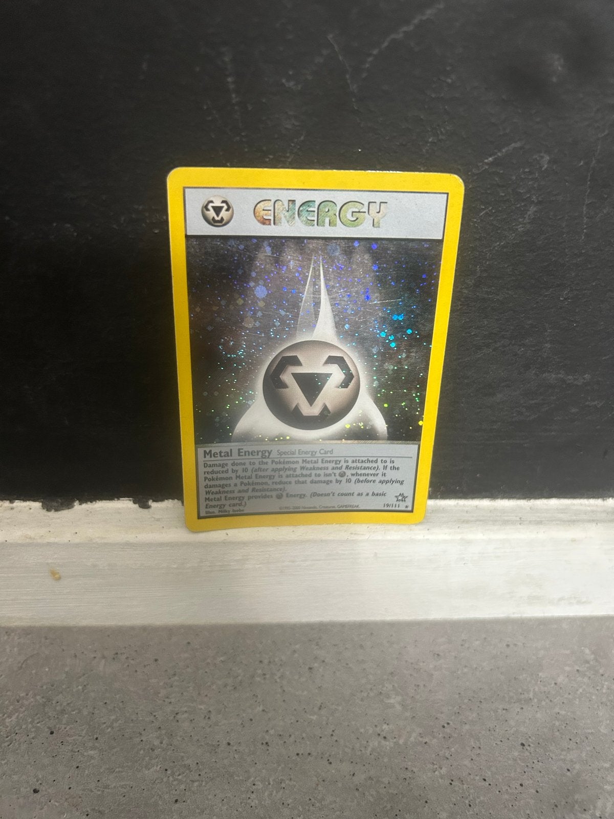 Pokémon Metal Energy Kaart 19/111 SWIRL, Ophalen of Verzenden, Zo goed als nieuw, Losse kaart, Foil