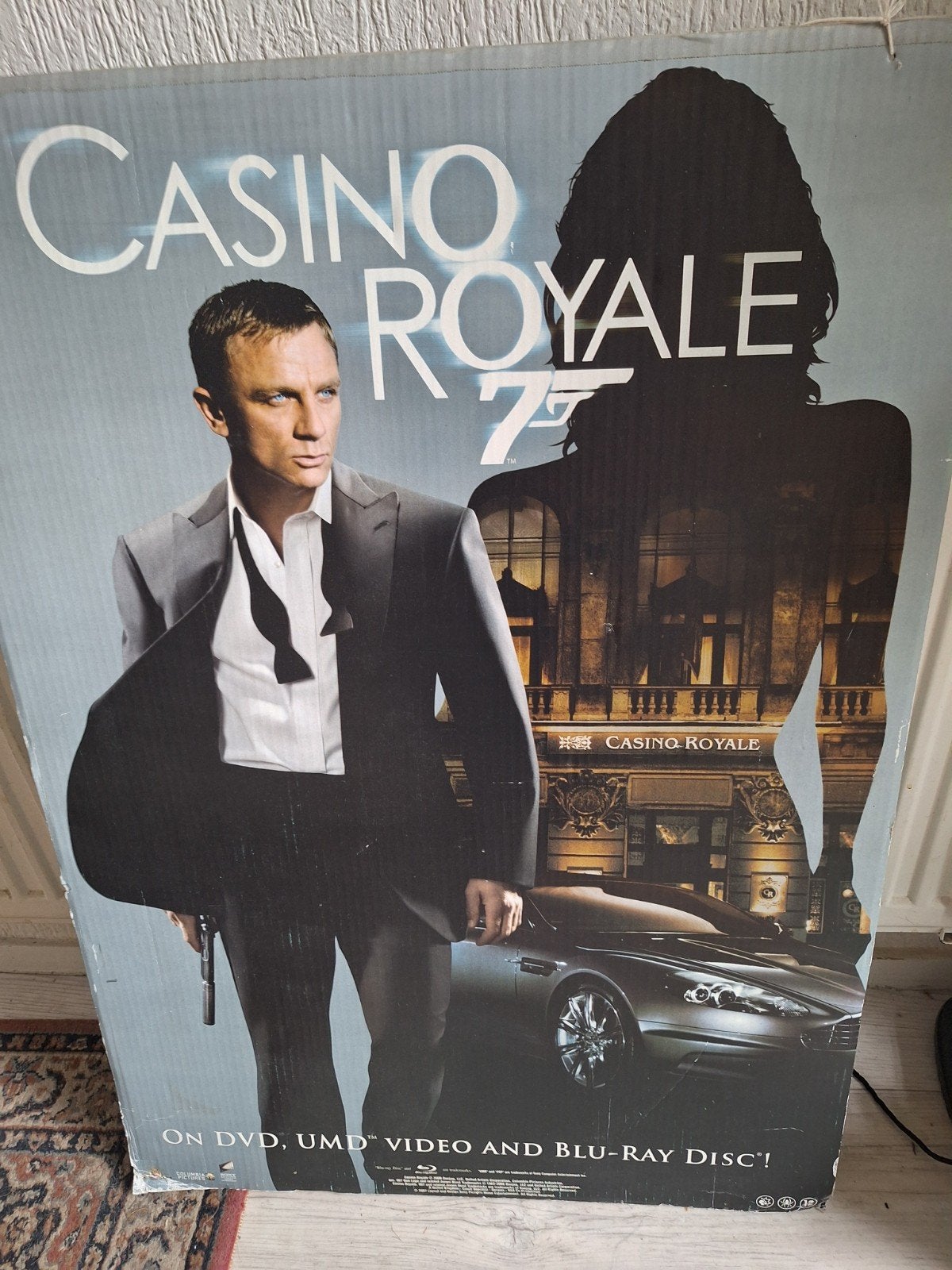 Origineel reclame bord James Bond uit 2010, Ophalen, Gebruikt, Overige formaten
