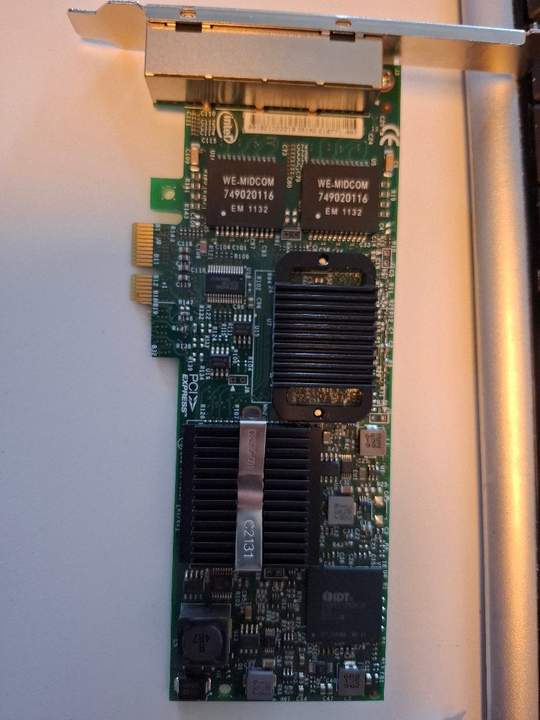 Dell OEM quad‑port Gigabit Ethernet netwerkkaart aangeboden, Ophalen of Verzenden, Gebruikt, Intern, Dell