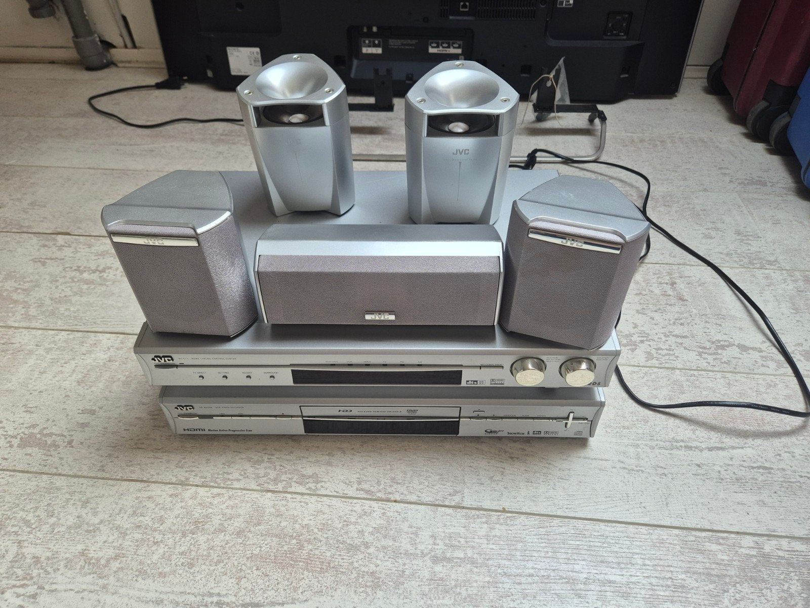 JVC Surround Set met Stereo Receiver en DVD Recorder, Ophalen, Gebruikt, JVC, 5.1-systeem