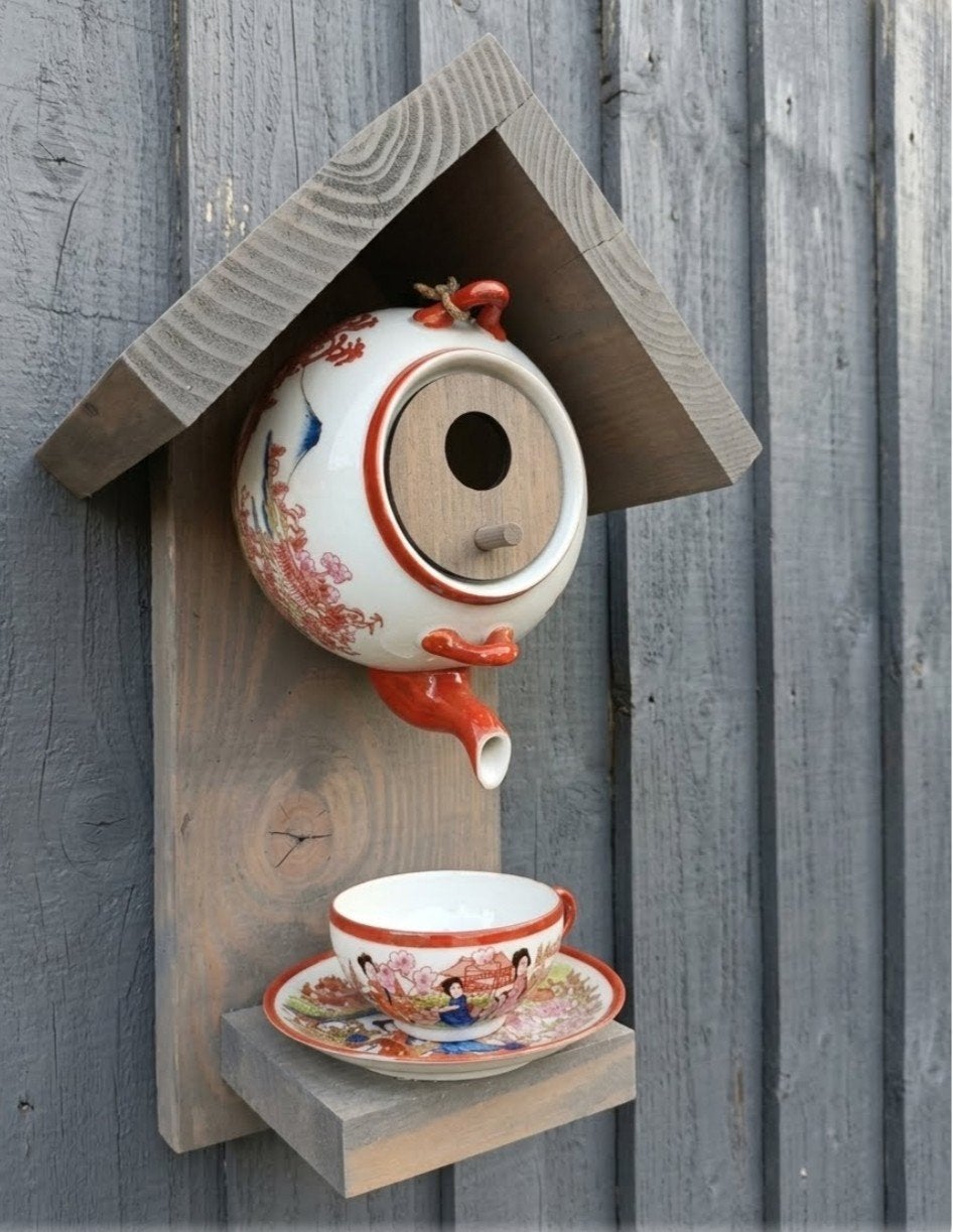 Oosters servies theepot vogelhuisje, Ophalen of Verzenden, Nieuw