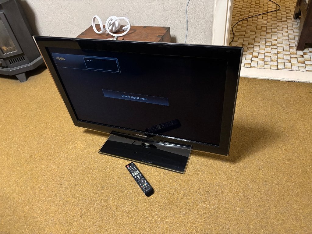 Samsung tv 37 inch, Ophalen, Gebruikt, 50 Hz, 80 tot 100 cm