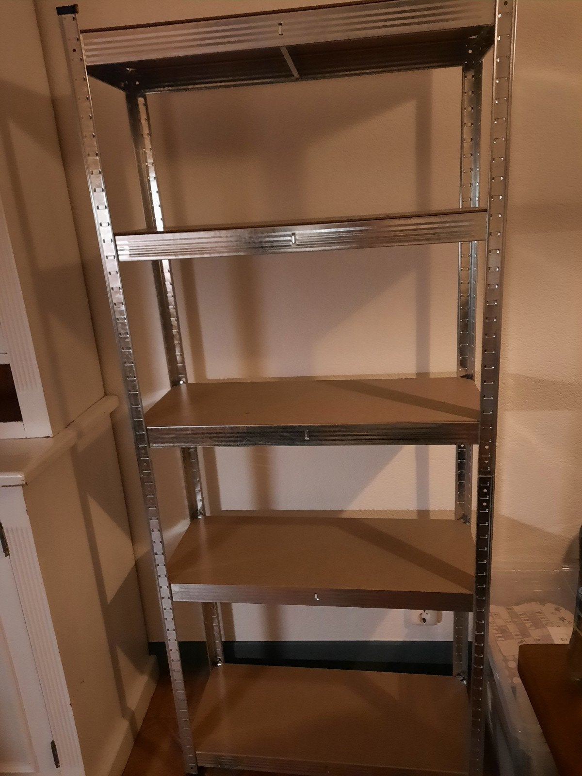 Metalen stellingkast met 5 planken - 75x175x30 cm, Ophalen, Zo goed als nieuw