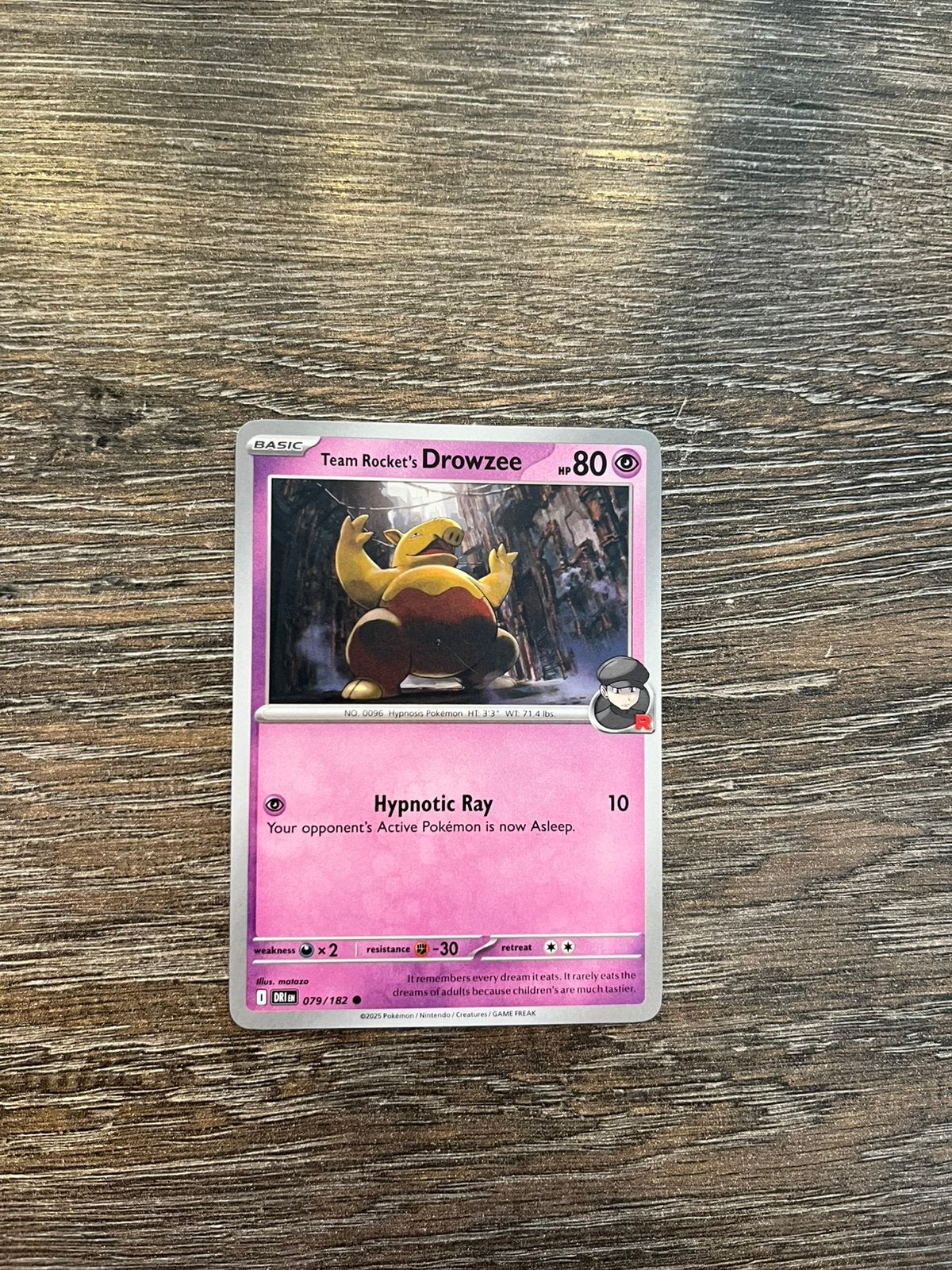 Team Rocket’s Drowzee DRI 079/182, Ophalen of Verzenden, Zo goed als nieuw