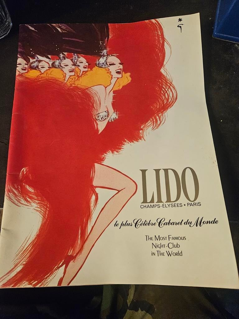 Vintage Lido Parijs Programma/Magazine - Jaren '60, Ophalen of Verzenden, Gelezen, Overige typen