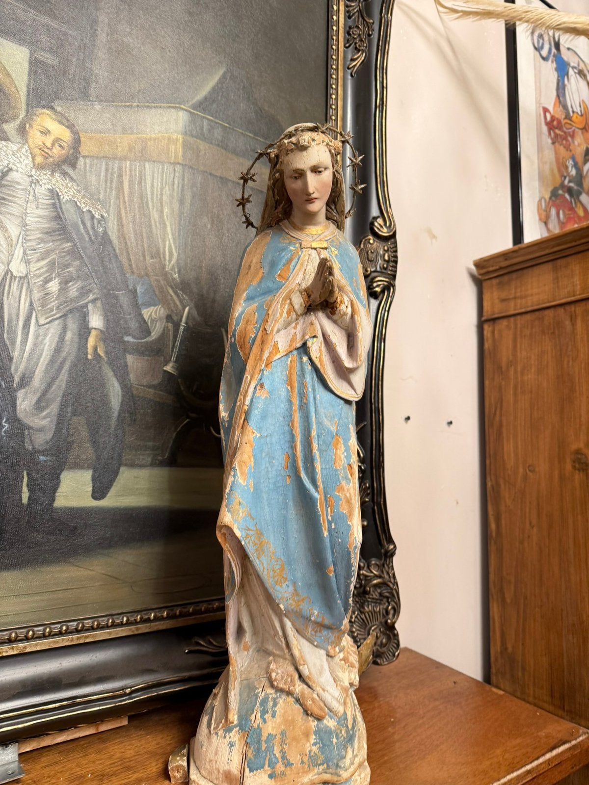 Zeer mooi antiek Maria Beeld, Antiek en Kunst, Ophalen of Verzenden