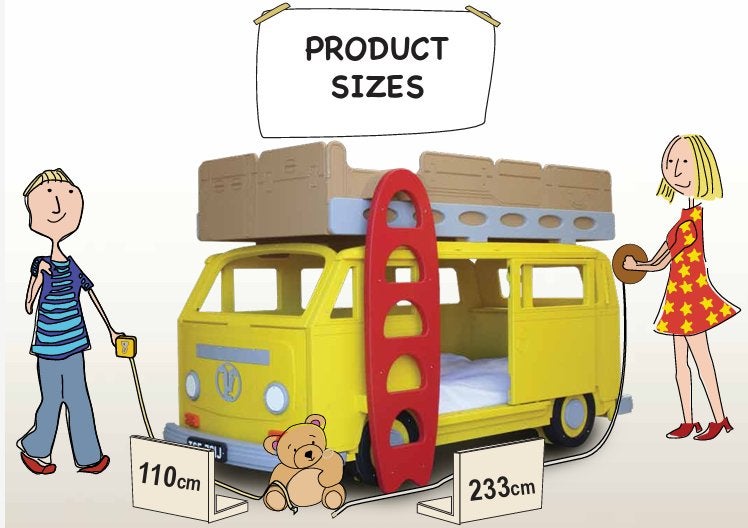 Foto 2 van Kinderbed Bay Camper Van stapelbed - Limited Edition