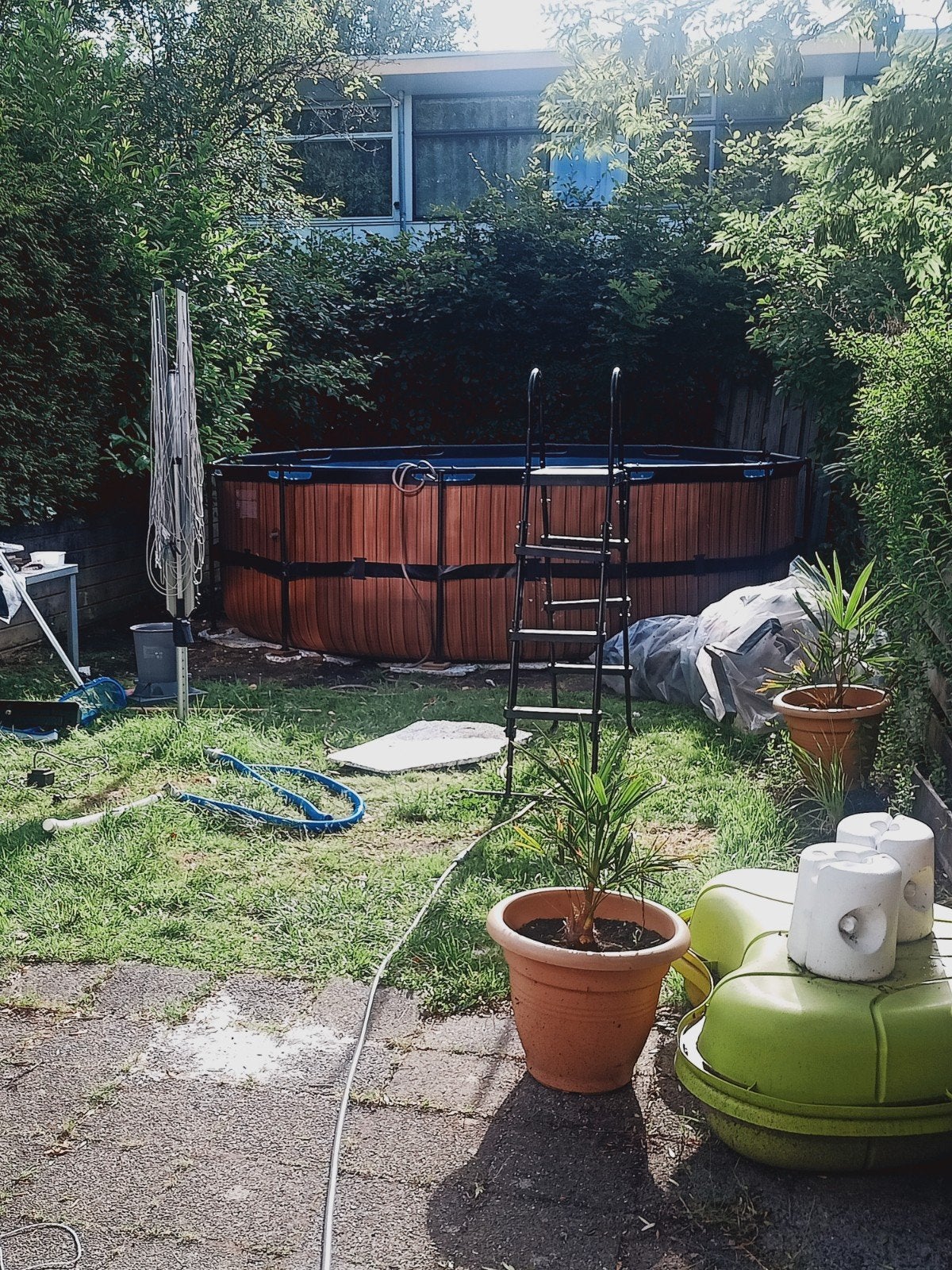 rond zwembad 450/122, Tuin en Terras, Zwembaden, Rond, 300 cm of meer, Ophalen, 120 cm of meer