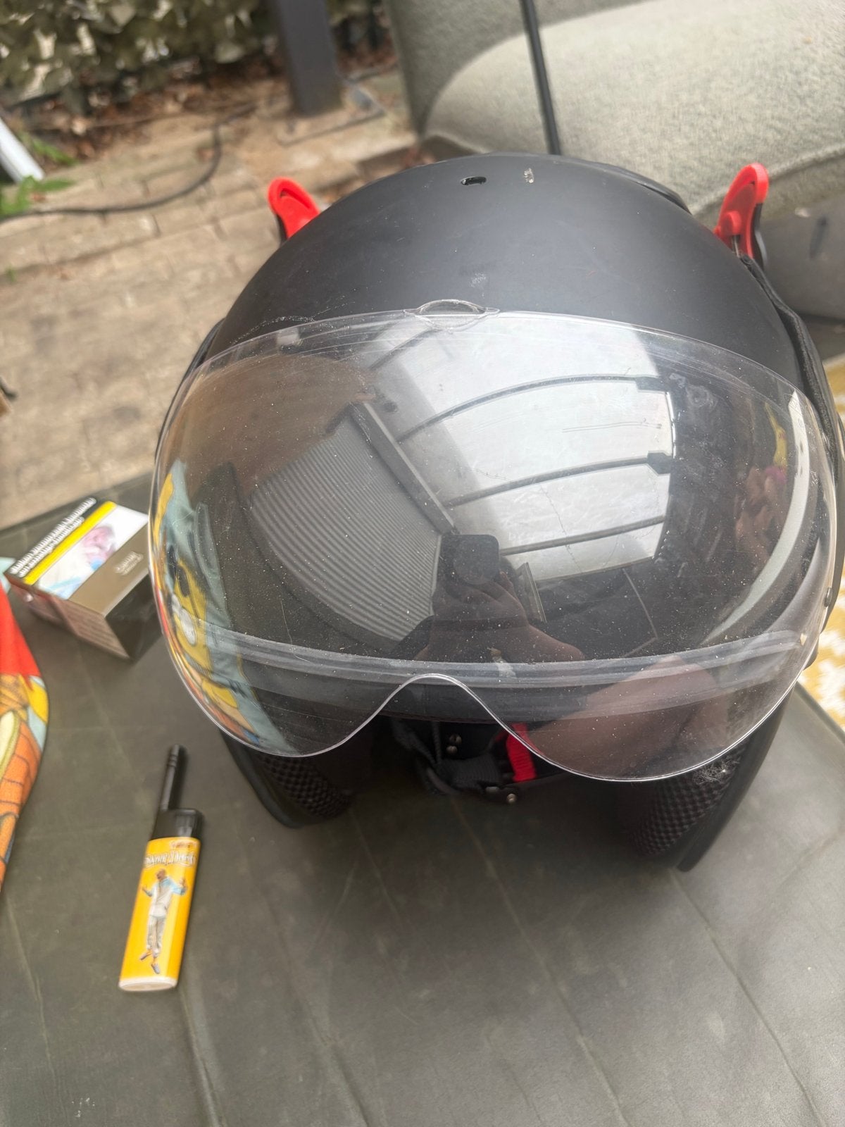 Boxer Helm maat L, Motoren, Kleding | Motorhelmen, Heren, Jethelm, Overige merken, Tweedehands, Ophalen