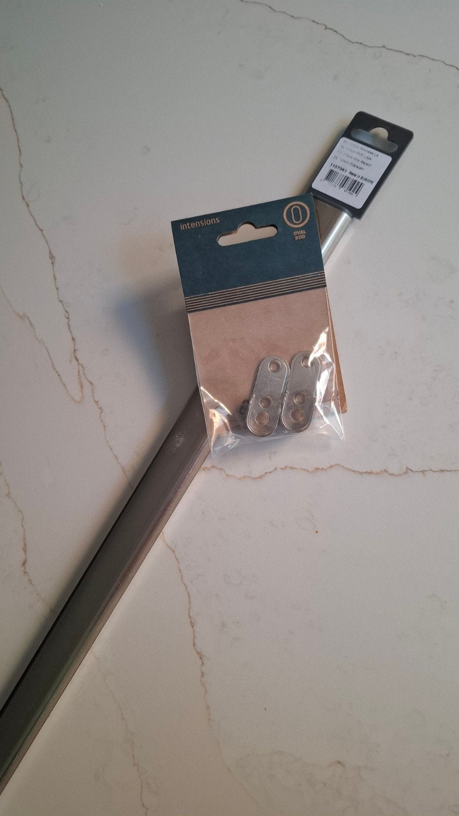 Nieuwe kledingroede met bevestigingsbeugels, Huis en Inrichting, Ophalen of Verzenden, Nieuw