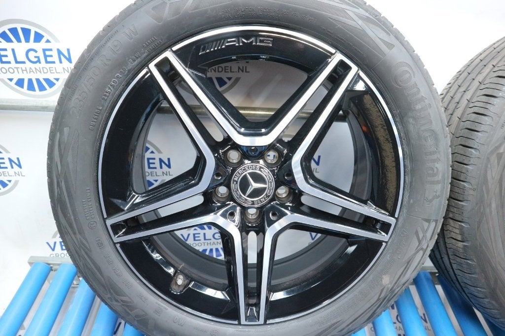Mercedes GLA GLB velgen 19 inch AMG origineel zomerset 5x112, 19 inch, Gebruikt, Banden en Velgen, Ophalen of Verzenden