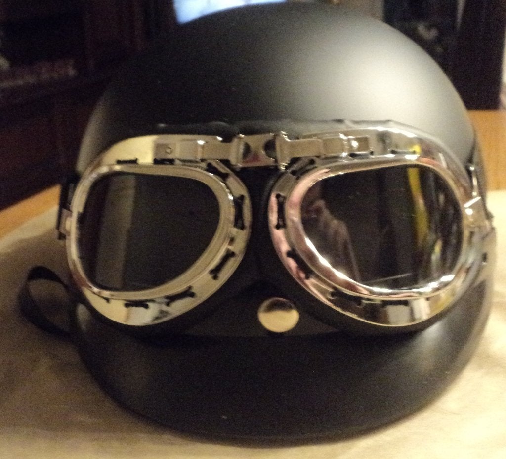 Vintage helm met bril, Ophalen of Verzenden, Zo goed als nieuw, Medium, Onbekend